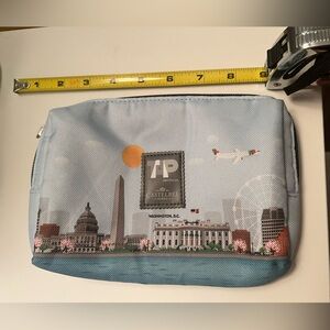 TAP Portugal Blue Washington D.C. Cosmetic Bag (empty)